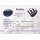 Blaufluss Ø 40 mm Donut Anhänger blauer Goldfluss (synthetisch)