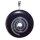 Blaufluss Donut Anhänger Ø 40 mm mit silberfarbener Donut Spirale blauer Goldfluss (synthetisch)