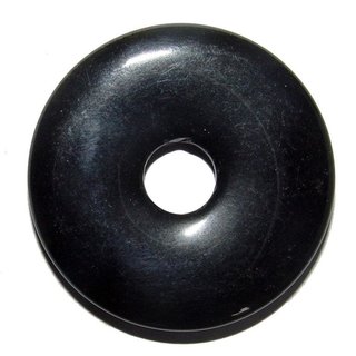 Onyx schwarz 35 mm  Donut Anhnger rund