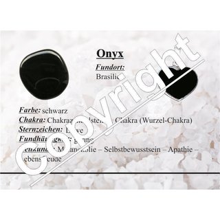 Onyx schwarz 35 mm  Donut Anhnger rund