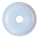 Opalith 50 mm Ø (Glas synthetisch) Donut Anhänger rund mit blauem Opal Schimmer
