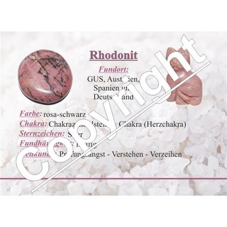 Rhodonit  40 mm Donut Anhnger