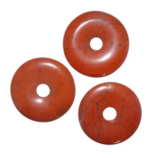 Jaspis rot 40 mm Ø Donut Anhänger rund