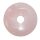 Rosenquarz 50 mm Ø Donut Anhänger rund schöne rosa Farbe