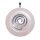 Rosenquarz Ø ca. 50 mm Donut Anhänger rund schöne rosa Farbe mit silberfarbener Spirale