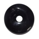 Turmalin schwarz / Schörl Donut Anhänger rund...