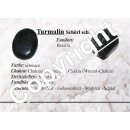Turmalin schwarz / Schörl Donut Anhänger rund 40 mm Ø