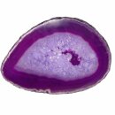 Achatscheibe lila schön transparent mittel Länge ca. 70 - 100 mm Breite ca.60 - 80 mm