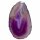 Achatscheibe lila schön transparent mittel Länge ca. 70 - 100 mm Breite ca.60 - 80 mm