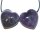 Amethyst gebändert Herz Anhänger 35 mm Bohrung: ca. 2,5 mm 1 Stück