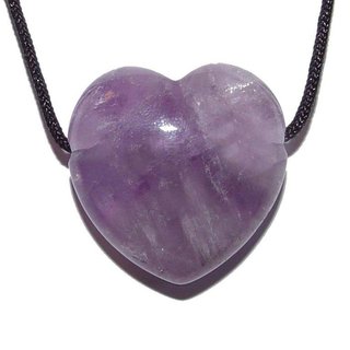 Amethyst gebndert Herz Anhnger 30 mm Bohrung: ca. 2,5 mm
