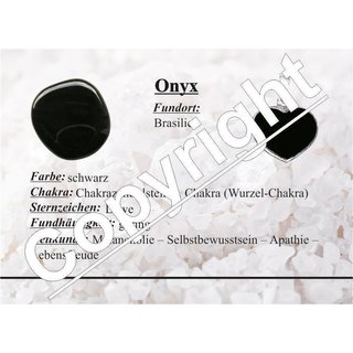 Onyx Herz Anhänger 25 mm bauchig Bohrung ca. 2,5 mm