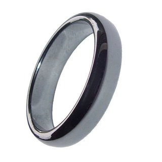 Hmatit Ring 6 mm Breite schnes glnzendes grau anthrazit Ringgre 49