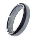 Hmatit Ring 6 mm Breite schnes glnzendes grau...