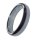 Hämatit Ring 6 mm Breite schönes glänzendes grau anthrazit Ringgröße 63
