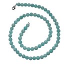 Amazonit Kette Kugel 6 mm/45 cm mit 925er Silber...