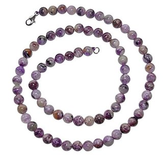 Charoit Kette Kugel 6 mm Lnge: ca. 45 cm mit 925er Silber Verschluss