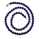 Lapislazuli Kette Kugel 6 mm Lnge 45 cm mit 925er Silber...