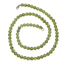 Peridot / Olivin Kette Kugel 6 mm/45 cm mit 925er Silber...