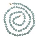 Amazonit Kette, Kugelkette 8/80 einzeln geknotet mit...
