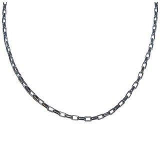 Halskette Edelstahl Gliederkette 3 mm Länge 60 cm mit Karabiner