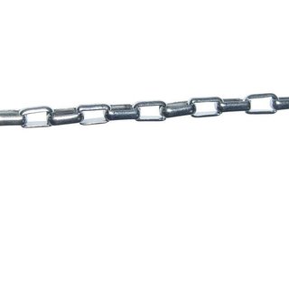 Halskette Edelstahl Gliederkette 3 mm Länge 60 cm mit Karabiner