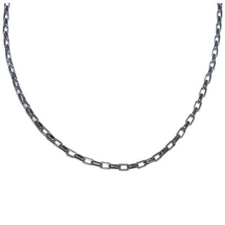 Edelstahl Kette Gliederkette Ø 3 mm Länge 50 cm mit Karabiner- Verschluss Unisex Länge variabel.