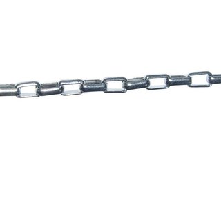 Edelstahl Kette Gliederkette  3 mm Lnge 50 cm mit Karabiner- Verschluss Unisex Lnge variabel.