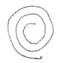 Edelstahl Kette Gliederkette Ø 3 mm Länge 50 cm mit Karabiner- Verschluss Unisex Länge variabel.