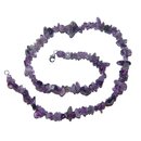 Amethyst A*extra Splitter Kette 45 cm mit 925er Silber...