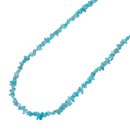 Andenopal blau Splitter Kette 90 cm endlos ohne...