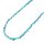 Andenopal blau Splitter Kette 90 cm endlos ohne Verschluss schöne aqua Farbe