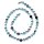 Fluorit Kette 8mm Ø Kugel 45 cm 925er Silber Verschluss klarer grüner, lila farbener Fluorit