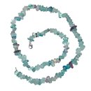 Fluorit Splitter Kette 45 cm mit 925er Silber Verschluss...