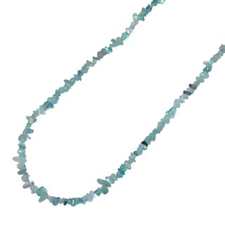 Fluorit Splitter Kette 90 cm endlos = ohne Verschluss grner und lila farbener Fluorit