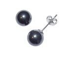 Hmatit Kugel Ohrstecker 8 mm auch Blutstein genannt...