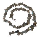 Labradorit Splitter Kette 45 cm Lnge mit 925er Silber...