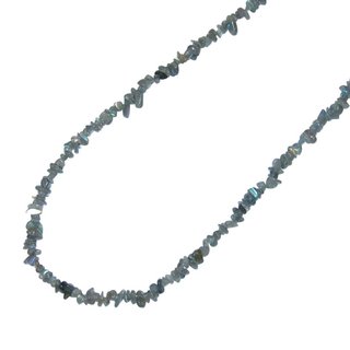 Labradorit Splitter Kette 90 cm Lnge endlos ohne Verschluss