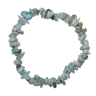 Larimar Splitter Armband auch Atlantisstein genannt auf Stretchband