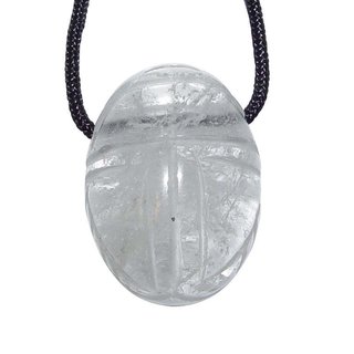 Bergkristall Scarabus Figur Anhnger ca. 30x20x15 mm mit Bohrung: ca. 2,5mm Glckskfer