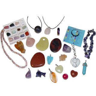 24 Edelsteine fr MDCHEN zum Befllen Adventskalender Anhnger Trommelsteine Ringe u.v.a.