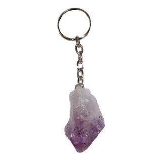 Amethyst Natur Spitze Schlsselanhnger Gre M: ca. 30-35 mm