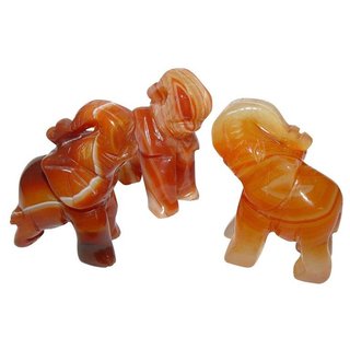 Carneol - Achat Elefant ca. 30 x 22 mm Edelstein, Glcksbringer