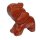 Jaspis Rot Elefant ca. 22 x 30 mm Glücksbringer mit Rüssel nach oben