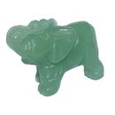 Aventurin grn Elefant ca. 30 x 43 mm Edelstein,...