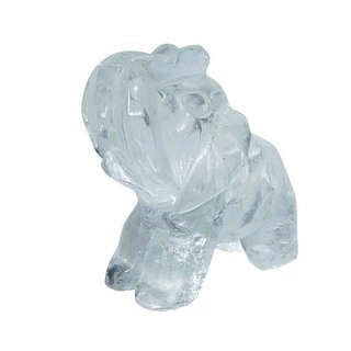Bergkristall Elefant ca. 22 x 30 mm Edelstein, Glücksbringer