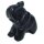 Obsidian schwarz Elefant ca. 22 x 30 mm Glücksbringer mit Rüssel nach oben