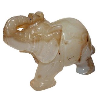 Achat XL Natur Elefant ca. 75 x 50 mm aus echtem Edelstein