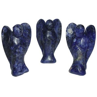 Sodalith Engel Figur Schutzengel ca. 42 x 70 mm