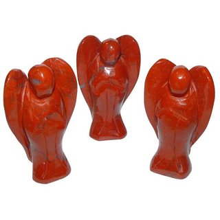 Jaspis Rot Engel Figur Schutzengel ca. 42 x 70 mm